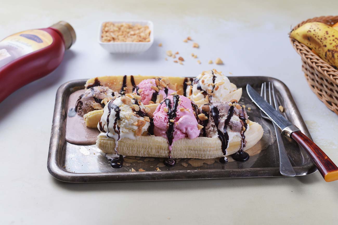 Banana split recipe